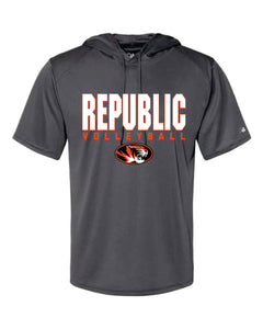 Republic Volleyball | "Tiger" Hooded T-Shirt | A259b