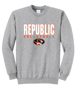 Republic Volleyball | "Tiger" Crewneck | A259b