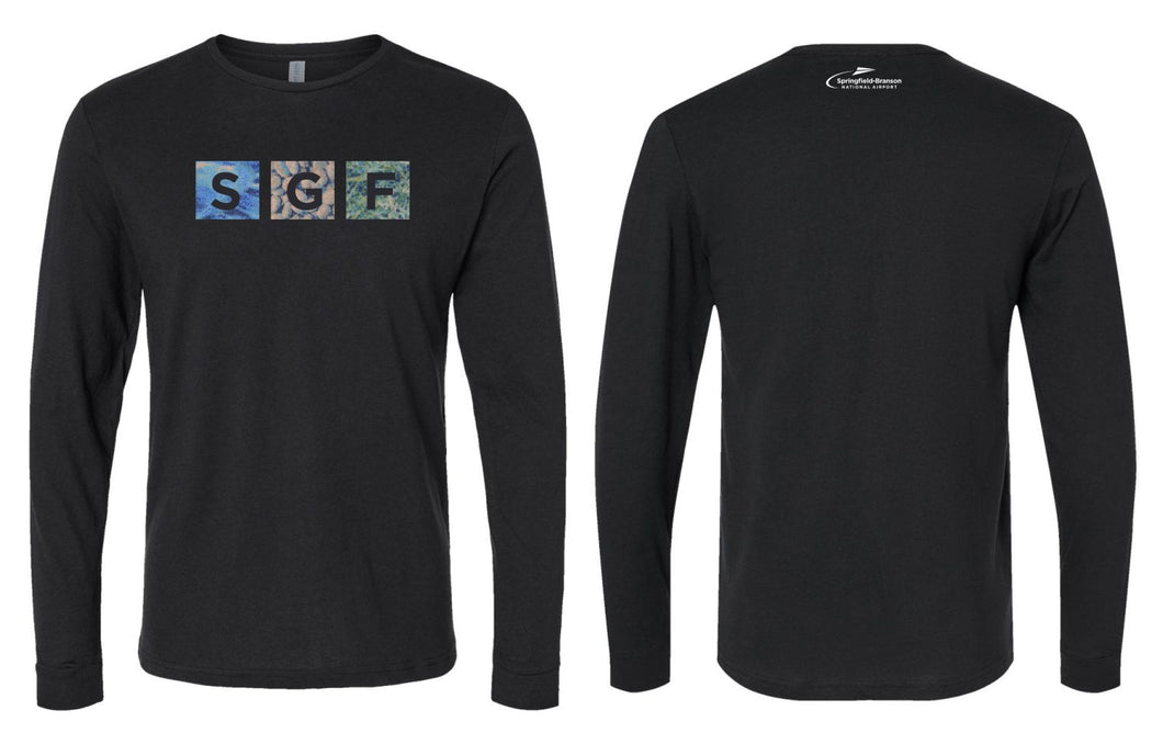 Springfield-Branson National Airport | Squares Long Sleeve T-Shirt | A375b