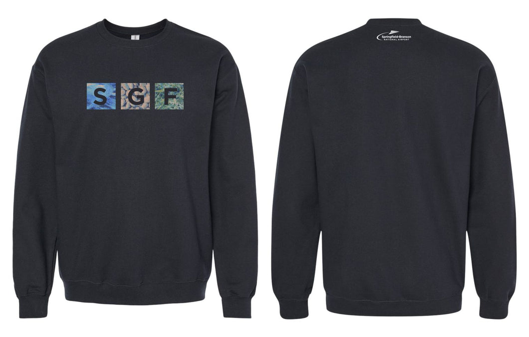 Springfield-Branson National Airport | Squares Crewneck Sweatshirt | A375b