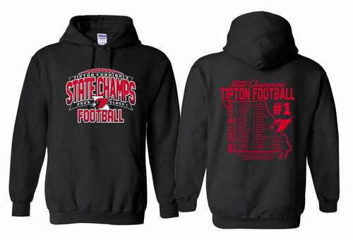 Tipton Football State Champs 2025 | Gildan Hoodie | A494