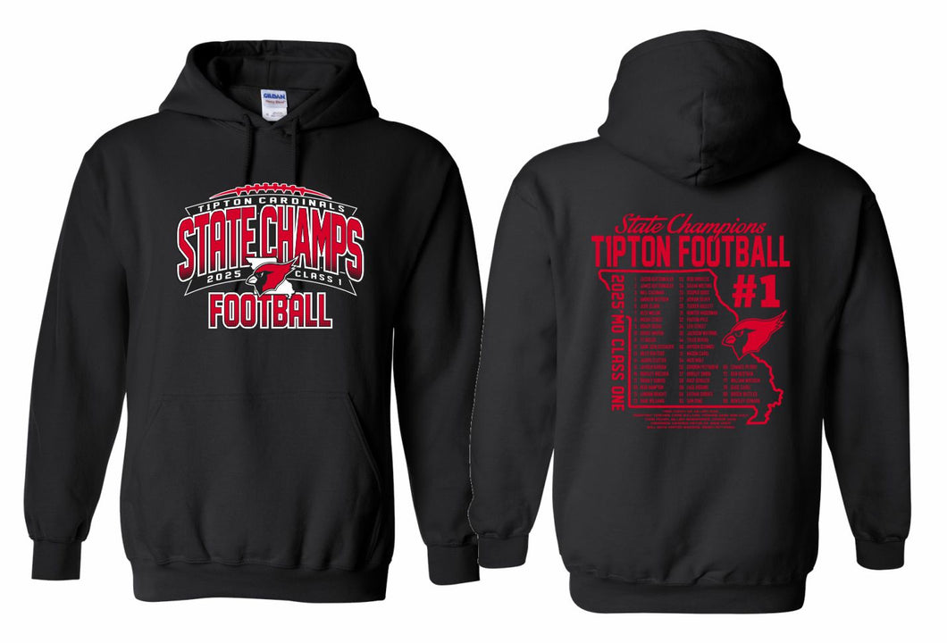 Tipton Football State Champs 2025 | Gildan Hoodie | A494