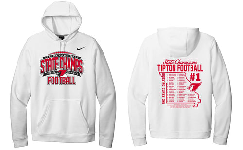 Tipton Football State Champs 2025 | Nike Hoodie | A494