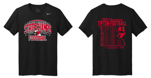 Tipton Football State Champs 2025 | Nike Short Sleeve Tee | A494